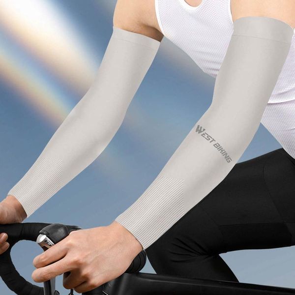 pair sun protection cooling arm sleeve moisture wicking protective sleeves upf50+ outdoor sport cycling men/women elbow & knee pads, Black;gray
pair sun protection cooling arm sleeve moisture wicking protective sleeves upf50+ outdoor sport cycling men/women elbow & knee pads, Black;gray