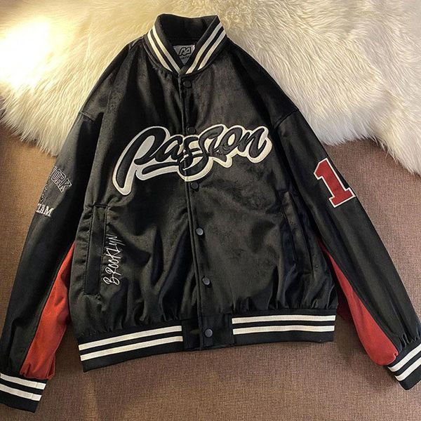 men's jackets varsity bomber hip hop embroidery letter oversize streetwear casual baseball uniform coats vintage male tracksuits, Black;brown
men's jackets varsity bomber hip hop embroidery letter oversize streetwear casual baseball uniform coats vintage male tracksuits, Black;brown
