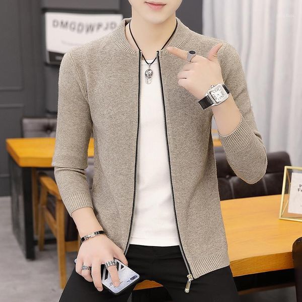 spring and autumn men's korean knit sweater trendy handsome jacket clothes jackets, Black;brown
spring and autumn men's korean knit sweater trendy handsome jacket clothes jackets, Black;brown