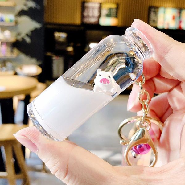 keychains floating creative cute pig acrylic milk bottle keychain moving liquid quicksand drift keyring for women bag pendant k076, Silver
keychains floating creative cute pig acrylic milk bottle keychain moving liquid quicksand drift keyring for women bag pendant k076, Silver
