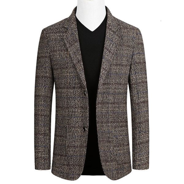 men's suits & blazers brand men wool coat blends casual jackets personality wild jacket fashion plaid w6jc, White;black
men's suits & blazers brand men wool coat blends casual jackets personality wild jacket fashion plaid w6jc, White;black