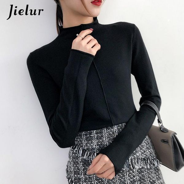 women's sweaters pullover sweater women basic knitted long sleeve korean turtleneck winter autumn thin jumper slim-fit tight, White;black
women's sweaters pullover sweater women basic knitted long sleeve korean turtleneck winter autumn thin jumper slim-fit tight, White;black