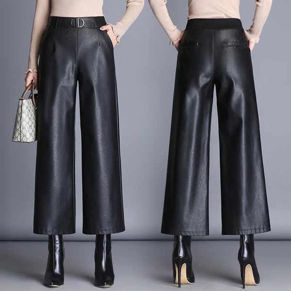 winter autumn faux pu leather pants women high waisted wide leg pantalon trousers fashion plus size 4xl y73 women's & capris, Black;white
winter autumn faux pu leather pants women high waisted wide leg pantalon trousers fashion plus size 4xl y73 women's & capris, Black;white