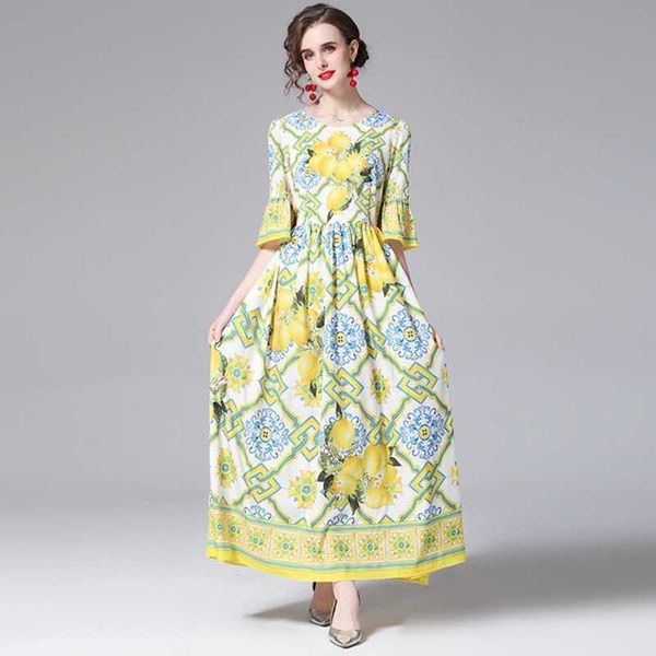 runway summer bohemia maxi dress women's o-neck flare sleeve floral print casual slim vacation party long dresses robe 210526, Black;gray
runway summer bohemia maxi dress women's o-neck flare sleeve floral print casual slim vacation party long dresses robe 210526, Black;gray