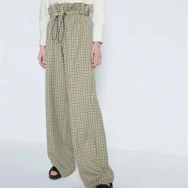 women's pants & capris 2021 fashion plaid straight women high waist loose summer woman trousers casual chic clothing pocket, Black;white
women's pants & capris 2021 fashion plaid straight women high waist loose summer woman trousers casual chic clothing pocket, Black;white