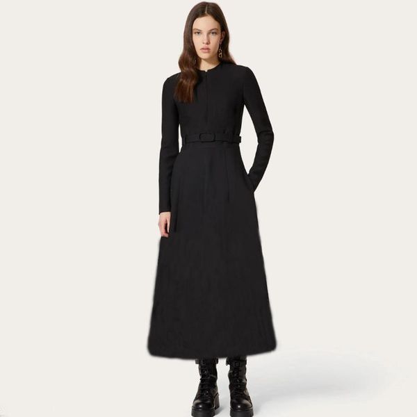 casual dresses fashion spring autumn women's vintage elegant office party long sleeve chic belt slim black midi dress, Black;gray
casual dresses fashion spring autumn women's vintage elegant office party long sleeve chic belt slim black midi dress, Black;gray