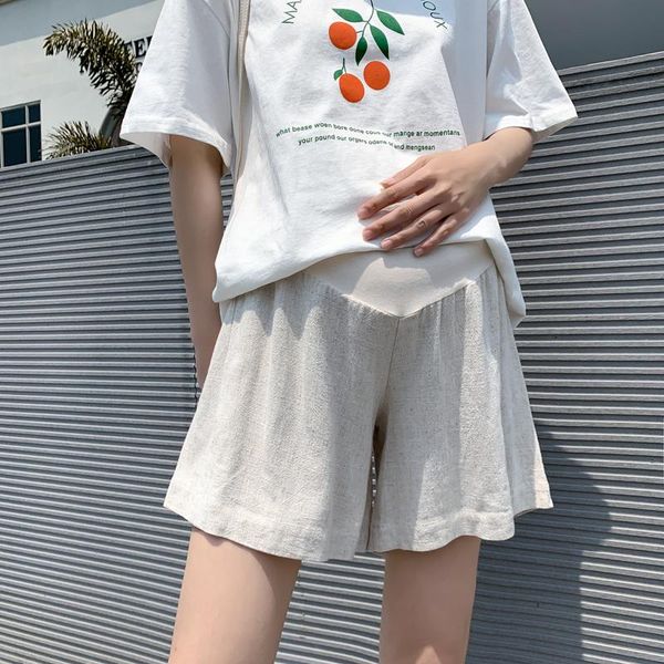 maternity bottoms 2021 summer pregnant women cotton and linen belly shorts pants soft comfortable wide leg high waist empire trousers, White
maternity bottoms 2021 summer pregnant women cotton and linen belly shorts pants soft comfortable wide leg high waist empire trousers, White