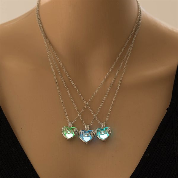 luminous mom necklace alloy heart hollow pendant necklaces halloween jewelry accessories creative 3 4db q2, Silver
luminous mom necklace alloy heart hollow pendant necklaces halloween jewelry accessories creative 3 4db q2, Silver