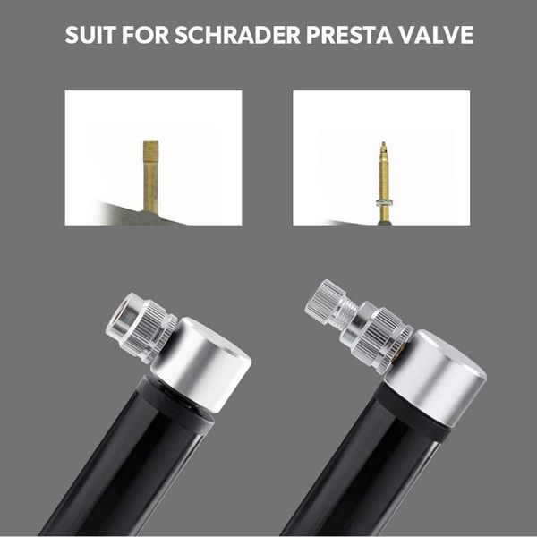 tools mini aluminum alloy bicycle inflator with changeable presta schraders valves high pressure pump 
tools mini aluminum alloy bicycle inflator with changeable presta schraders valves high pressure pump