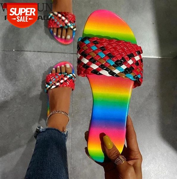 wdhkun 2021 summer new slippers woven flat sandals open toe outdoor beach women's shoes multicolor plus size 43 #ab2z, Black
wdhkun 2021 summer new slippers woven flat sandals open toe outdoor beach women's shoes multicolor plus size 43 #ab2z, Black