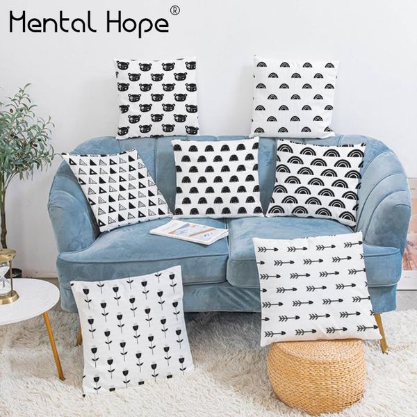 cushion/decorative pillow black pattern printed cushion cover white plush throw geometric square pillowcase home decor for living room car
cushion/decorative pillow black pattern printed cushion cover white plush throw geometric square pillowcase home decor for living room car
