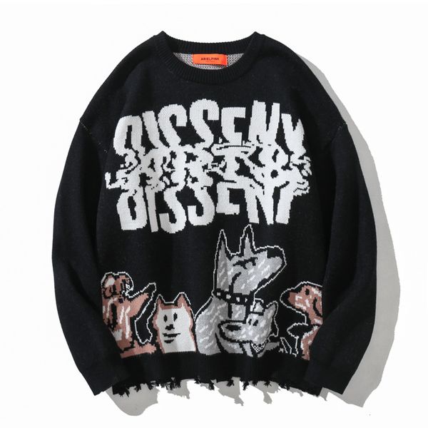 men's sweaters harajuku men's knitted sweater dog letter printed rock rap streetwear hip hop man's casual winter loose 8zac, White;black
men's sweaters harajuku men's knitted sweater dog letter printed rock rap streetwear hip hop man's casual winter loose 8zac, White;black