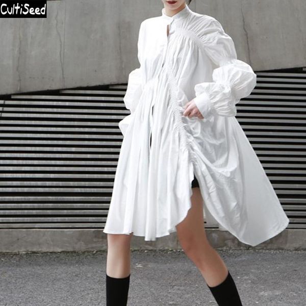 cultiseed women irregular drawstring pleated lantern sleeve dress female autumn single breasted shirts vintage dresses casual, Black;gray
cultiseed women irregular drawstring pleated lantern sleeve dress female autumn single breasted shirts vintage dresses casual, Black;gray