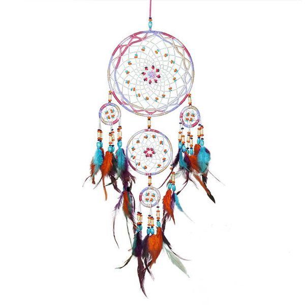 decorative objects & figurines handmade fashion design 4 circle dream catcher with feather wall hanging decor room craft ornament
decorative objects & figurines handmade fashion design 4 circle dream catcher with feather wall hanging decor room craft ornament