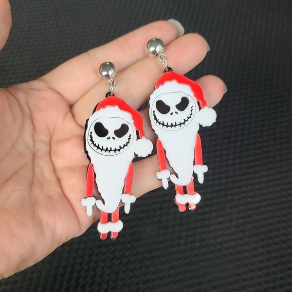 dangle & chandelier exaggerated acrylic horror santa earrings for women long tassel punk horrible halloween party jewelry brincos christmas, Silver
dangle & chandelier exaggerated acrylic horror santa earrings for women long tassel punk horrible halloween party jewelry brincos christmas, Silver