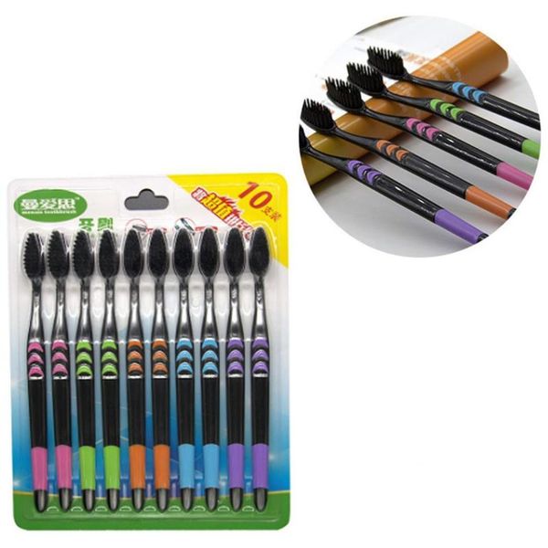 toothbrush 10 pcs/set superfine soft home black cleaning teeth nylon 12 cm 4.7 inch family combination
toothbrush 10 pcs/set superfine soft home black cleaning teeth nylon 12 cm 4.7 inch family combination