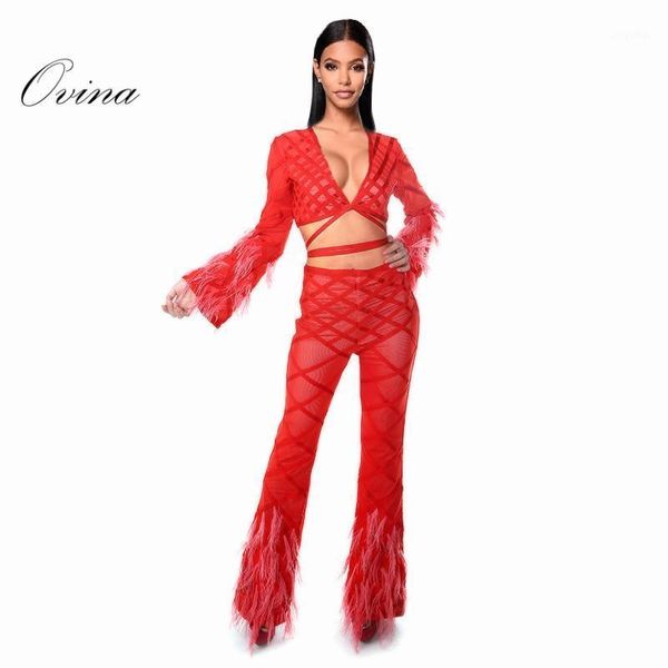 red v neck long sleeve striped plaid fur 2 pieces bodycon bandage women sets women's tracksuits, Gray
red v neck long sleeve striped plaid fur 2 pieces bodycon bandage women sets women's tracksuits, Gray