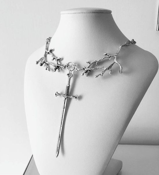 tree branch sword viking necklace chain with pendant goth forest jewelry women men fashion gifts classic medieval 2021 necklaces, Silver
tree branch sword viking necklace chain with pendant goth forest jewelry women men fashion gifts classic medieval 2021 necklaces, Silver