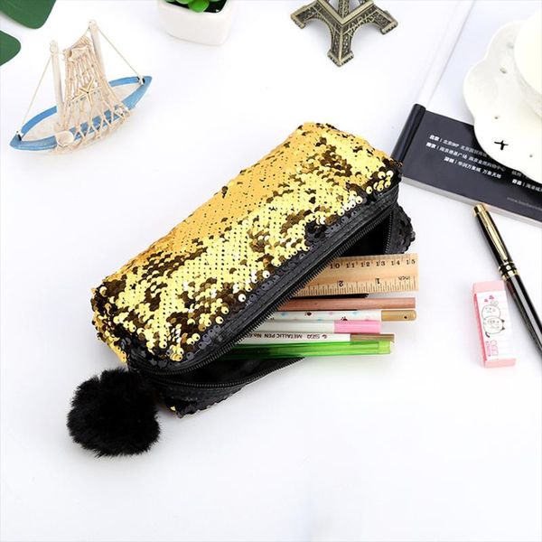pc pencil case for girls school bag cosmetic brushes storage office desk organizer accessories pen bags cute sequin
pc pencil case for girls school bag cosmetic brushes storage office desk organizer accessories pen bags cute sequin