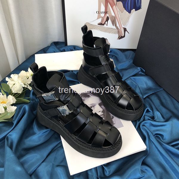sandals summer thick bottomed muffin sandals women's mirror hollowed out roman sandals metal buckle temperament, Black
sandals summer thick bottomed muffin sandals women's mirror hollowed out roman sandals metal buckle temperament, Black