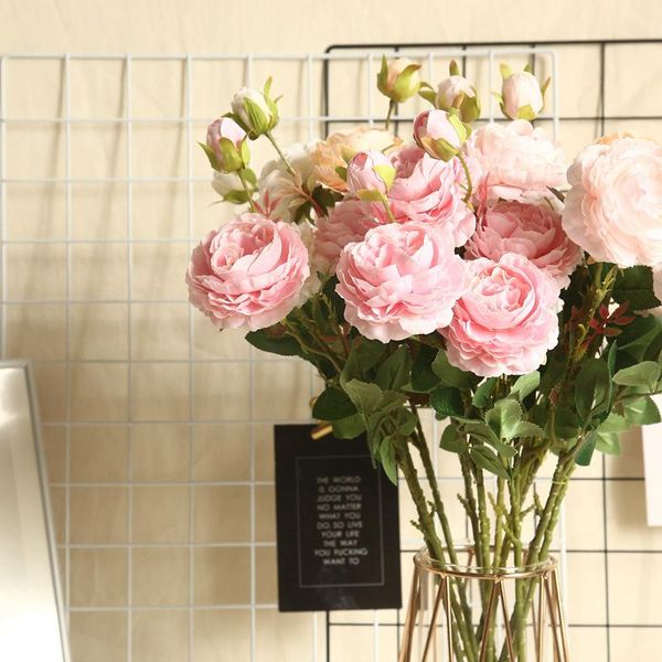 decorative flowers & wreaths 3-head western peony artificial flower plants wedding decorations ins wind plant wall rose mw51010
decorative flowers & wreaths 3-head western peony artificial flower plants wedding decorations ins wind plant wall rose mw51010