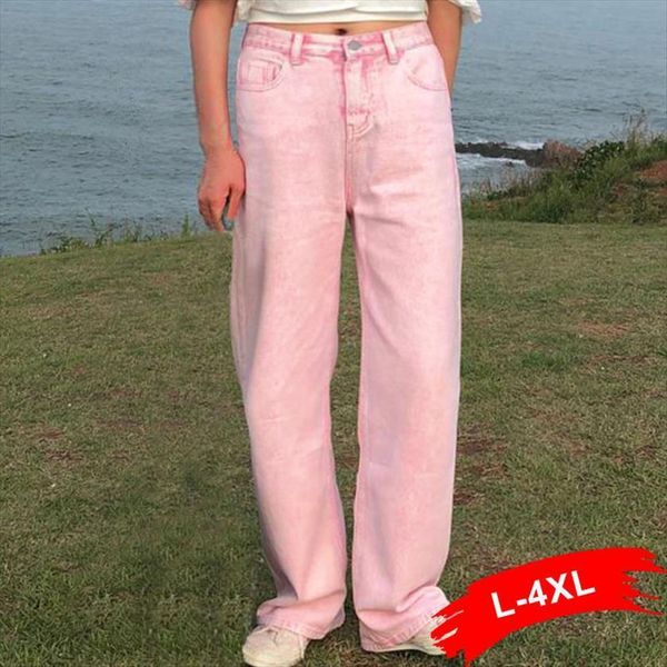 plus size y2k vintage women jean pink wide leg straight 4xl spring high waist loose oversized denim trousers e girl, Blue
plus size y2k vintage women jean pink wide leg straight 4xl spring high waist loose oversized denim trousers e girl, Blue