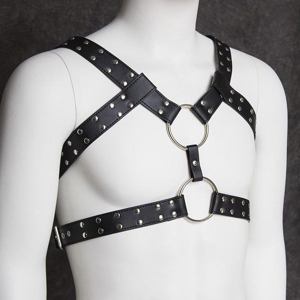 bras sets gothic adjustable rivet buckle straps men's lingerie faux leather bondage harness body belts fetish costumes for couple, Red;black
bras sets gothic adjustable rivet buckle straps men's lingerie faux leather bondage harness body belts fetish costumes for couple, Red;black