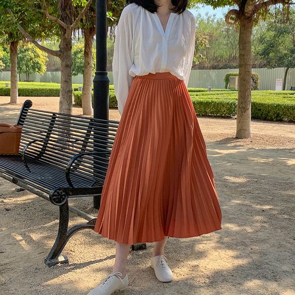 skirts congye 2021 autumn high waist chiffon pleated women's korean version slim a-word medium length skirt 2011, Black
skirts congye 2021 autumn high waist chiffon pleated women's korean version slim a-word medium length skirt 2011, Black