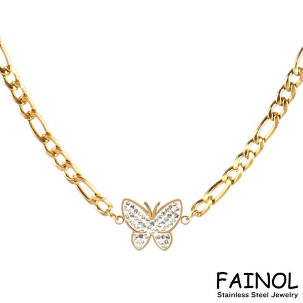 chains punk stainless steel necklace chain necklaces for women pendant butterfly charm chokers jewelry gifts, Silver
chains punk stainless steel necklace chain necklaces for women pendant butterfly charm chokers jewelry gifts, Silver