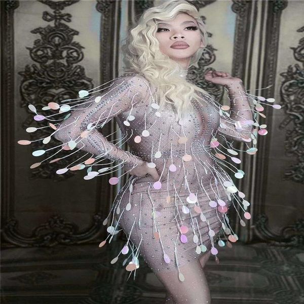 party decoration x15 ballroom dance stage costumes sparkly crystals sequins skinny short dress dj one piece outfit singer wears clothe club
party decoration x15 ballroom dance stage costumes sparkly crystals sequins skinny short dress dj one piece outfit singer wears clothe club