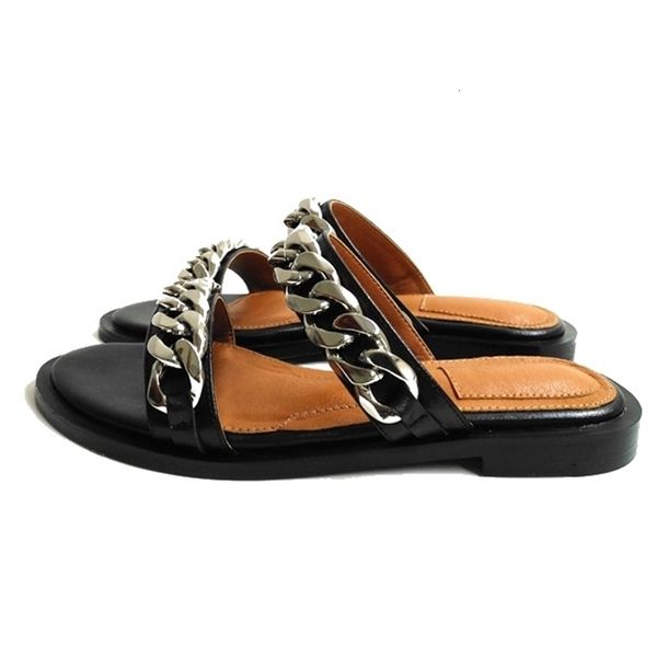 soft fashion sandals leather black sandals with women's flat heels will see open toe silver chains decorations sliding in shoes shoe hi
soft fashion sandals leather black sandals with women's flat heels will see open toe silver chains decorations sliding in shoes shoe hi