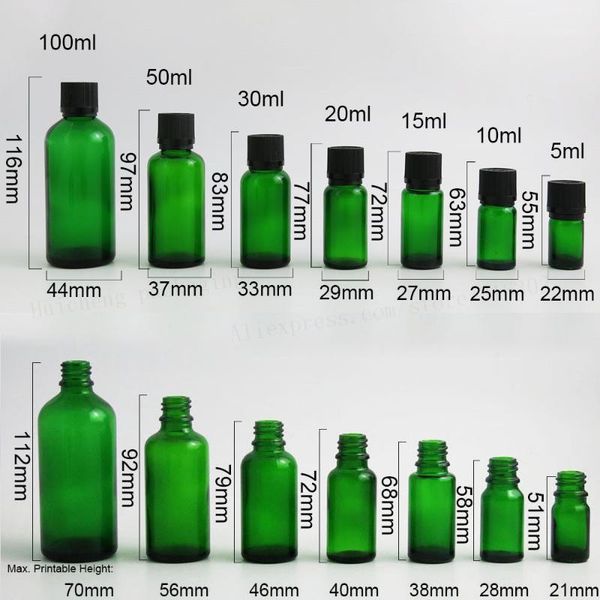 100ml 50ml 30ml 20ml 15ml 10ml 5ml green glass container bottles with black tamper evident cap 1oz cosmetic packaging storage & jars
100ml 50ml 30ml 20ml 15ml 10ml 5ml green glass container bottles with black tamper evident cap 1oz cosmetic packaging storage & jars
