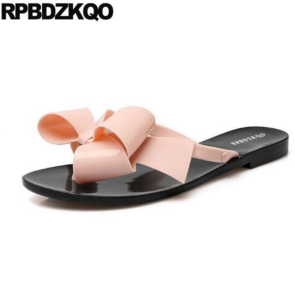 female 2021 large size shoes pvc plastic slides flip flop bowtie jelly cute women sandals flat casual korean beach wide fit bow, Black
female 2021 large size shoes pvc plastic slides flip flop bowtie jelly cute women sandals flat casual korean beach wide fit bow, Black
