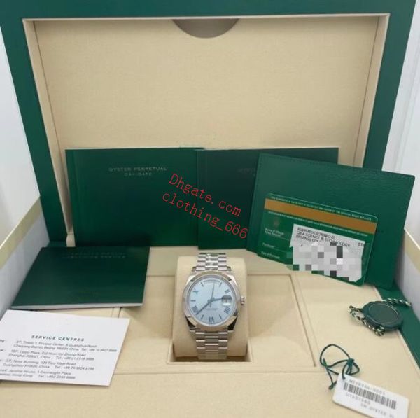 original box paper mens watches romen dial 228206 40mm mechanical ice blue silver stainless steel bracelet luxury watch waterproof montre de, Slivery;brown
original box paper mens watches romen dial 228206 40mm mechanical ice blue silver stainless steel bracelet luxury watch waterproof montre de, Slivery;brown