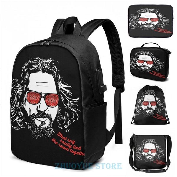 backpack funny graphic print the big lebowski - dude usb charge men school bags women bag travel laptop
backpack funny graphic print the big lebowski - dude usb charge men school bags women bag travel laptop