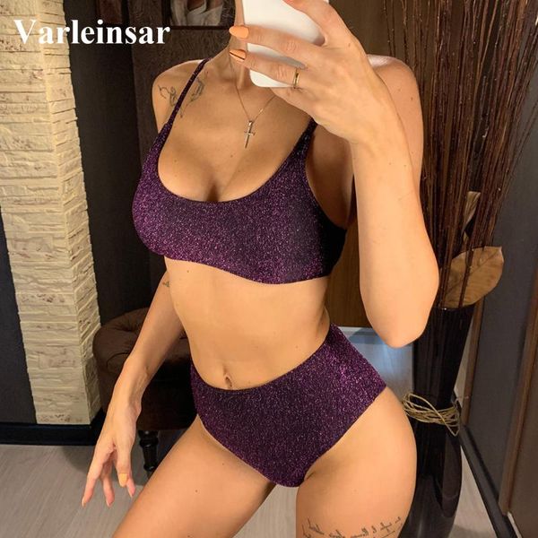 colors glitter sparkling female swimsuit high waist bikini women swimwear two-pieces set bather bathing suit v2296p one-piece suits
colors glitter sparkling female swimsuit high waist bikini women swimwear two-pieces set bather bathing suit v2296p one-piece suits