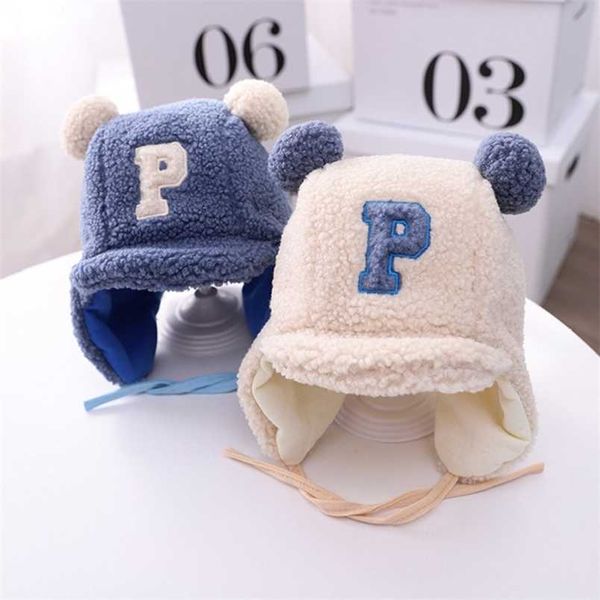 winter baby boys letter p lamb velvet earflap hat double pompom cap for kids toddler bonnet 220105, Yellow
winter baby boys letter p lamb velvet earflap hat double pompom cap for kids toddler bonnet 220105, Yellow