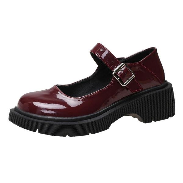 sandals small size jk uniform shoes mary jane student art retro loafers thick-soled word buckle single, Black
sandals small size jk uniform shoes mary jane student art retro loafers thick-soled word buckle single, Black