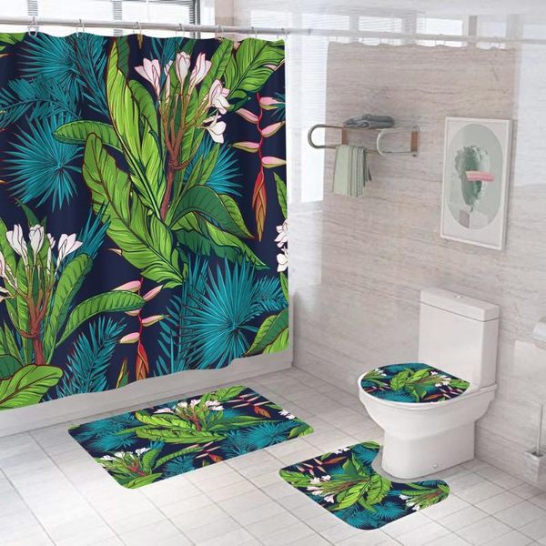 shower curtains green leaves plants ins bathroom curtain bath sets toilet cover mat non-slip washroom rug set modern 180x180cm
shower curtains green leaves plants ins bathroom curtain bath sets toilet cover mat non-slip washroom rug set modern 180x180cm
