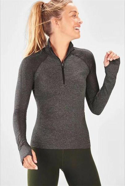 yoga outfit women's fitness half-zip shirt running wear slim-fit knitted stretch fabric quick-drying seamless stand-up collar
yoga outfit women's fitness half-zip shirt running wear slim-fit knitted stretch fabric quick-drying seamless stand-up collar