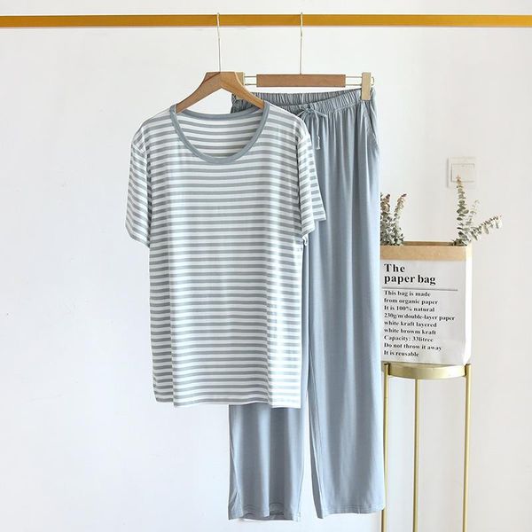 men's sleepwear half sleeve men cotton pajamas sets 2pcs stripe pyjamas suit lingerie nightwear summer modal home wear -xxl, Black;brown
men's sleepwear half sleeve men cotton pajamas sets 2pcs stripe pyjamas suit lingerie nightwear summer modal home wear -xxl, Black;brown