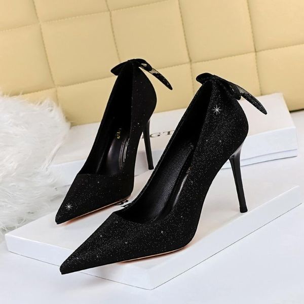 dress shoes korean fashion thin stiletto high heel pointed bow single women's wedding 2021, Black
dress shoes korean fashion thin stiletto high heel pointed bow single women's wedding 2021, Black