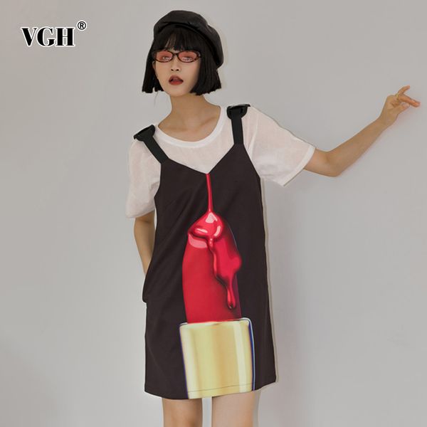 vgh hit color sling dress for women v neck sleeveless patchwork print mini dresses female fashion new clothing summer stylish 210421, Black;gray
vgh hit color sling dress for women v neck sleeveless patchwork print mini dresses female fashion new clothing summer stylish 210421, Black;gray