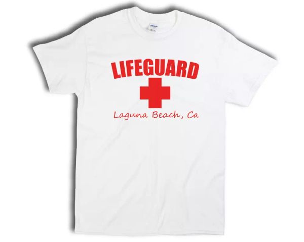 lifeguard laguna beach california oc southern cali sun red white t-shirt, White;black
lifeguard laguna beach california oc southern cali sun red white t-shirt, White;black