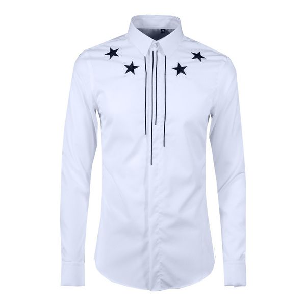 business shirt deluxe and 2021 pentagram line three dimensional embroidery men's slim pure cotton non iron qualitative, White;black
business shirt deluxe and 2021 pentagram line three dimensional embroidery men's slim pure cotton non iron qualitative, White;black