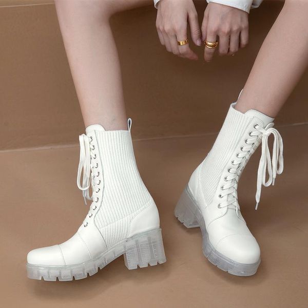 dress shoes 2021 spring and autumn transparent crystal bottom boots female knitted middle tube breathable wild short x114, Black
dress shoes 2021 spring and autumn transparent crystal bottom boots female knitted middle tube breathable wild short x114, Black