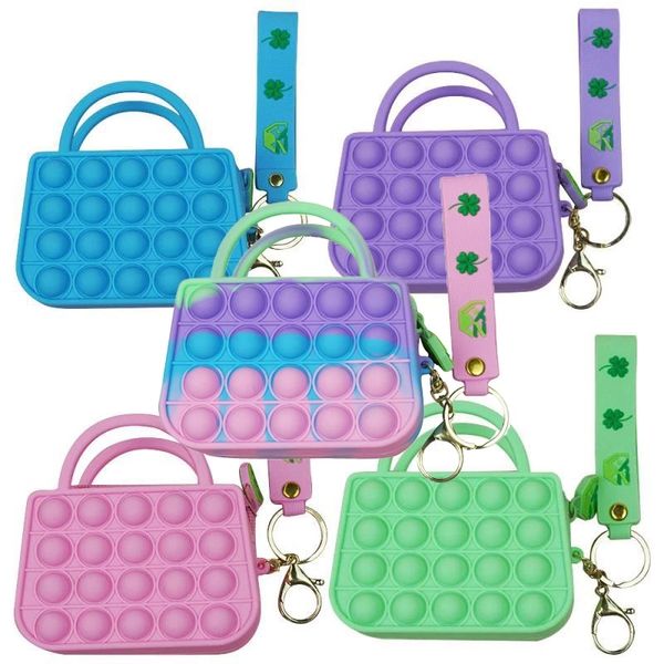latest women handbag fidget toys silicone decompression coin purse children christmas gifts
latest women handbag fidget toys silicone decompression coin purse children christmas gifts