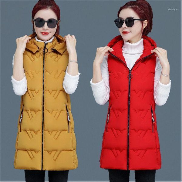 winter vest women hooded removable hat thick long casual jacket not sleeveless plus size waistcoats1, Black;white
winter vest women hooded removable hat thick long casual jacket not sleeveless plus size waistcoats1, Black;white