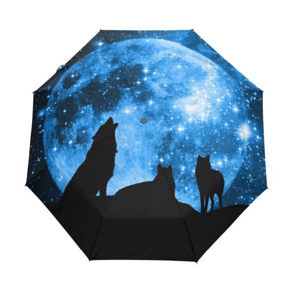 umbrellas wolves of the full moon starry sky umbrella three folding automatic run rain children windproof anti uv
umbrellas wolves of the full moon starry sky umbrella three folding automatic run rain children windproof anti uv