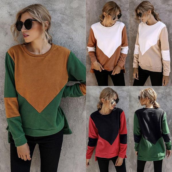 women's hoodies & sweatshirts arrival women 2021 autumn o-neck long sleeves patchwork loose pullovers, Black
women's hoodies & sweatshirts arrival women 2021 autumn o-neck long sleeves patchwork loose pullovers, Black